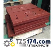 Нож средний  БТУ-55У.01.00.009 560х250х20